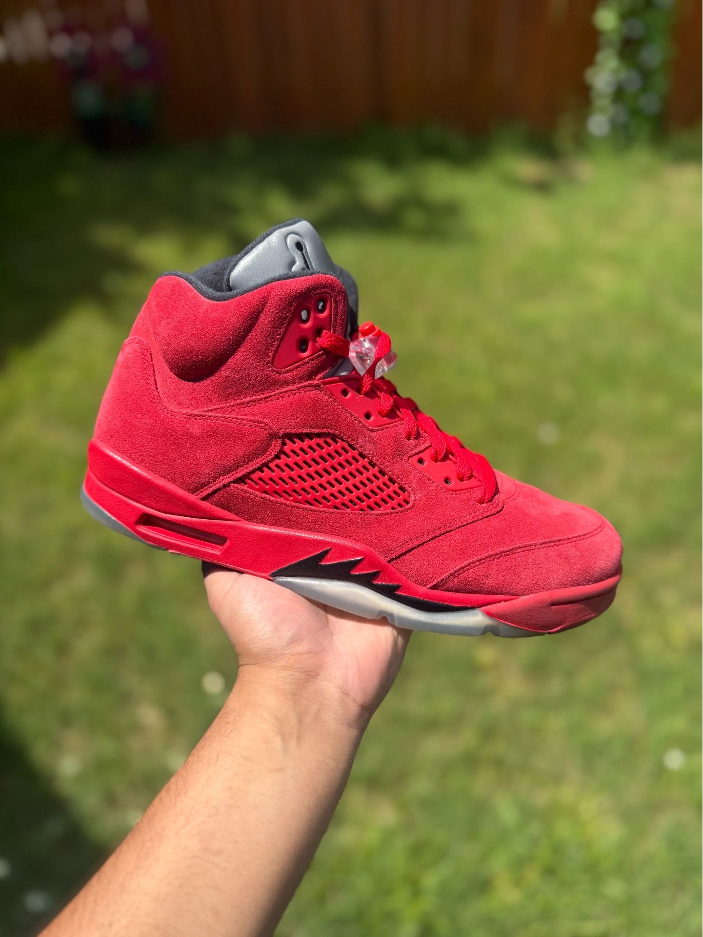 Jordan 5 Red Suede
