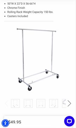 Metal clothes rack