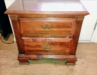 2 red oak dressers