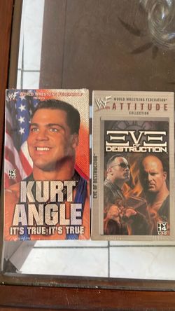 WWF VHS Lot – Kurt Angle & Eve of Destruction