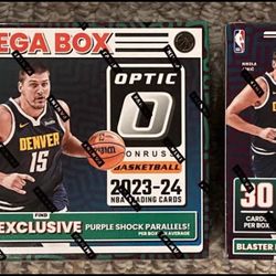 2023/24 Donruss Optic NBA Factory Sealed Basketball Mega Box & Blaster Box Target version