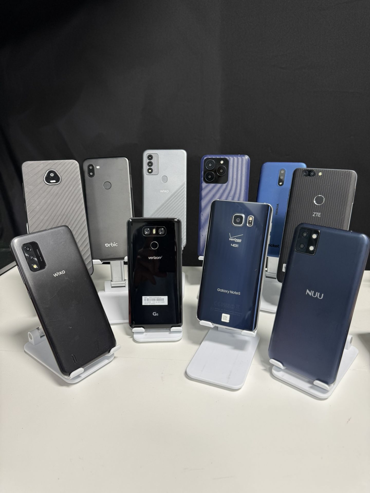 10x Smartphones Unlocked - Samsung - LG- Nuu - Nokia- Wiko- Orbic Desbloqueado - Bundle Lot