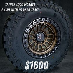 Wheels 17" Inch Mojave 6x139 Tires 35//17 Mt $1600 