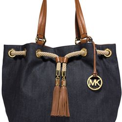 MICHAEL KORS DENIM HANDBAG!