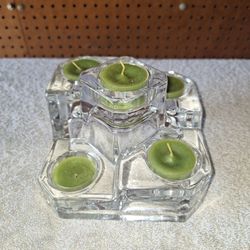 Small Glass Candle Holder