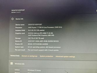 CyberPowerPC C Series Gaming Desktop Ryzen 7 7700 16GB RTX 4060 Ti 1.82TB