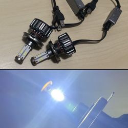 H4 6K Bright White 30000 Lumens LED Lights For $50
