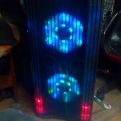 Two 10 Inch Bluetooth Karaoke Party Speakers