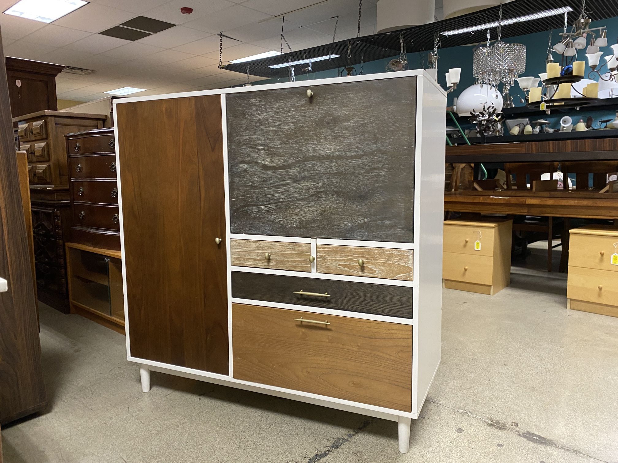 West Elm Modern Patchwork Secretary Desk