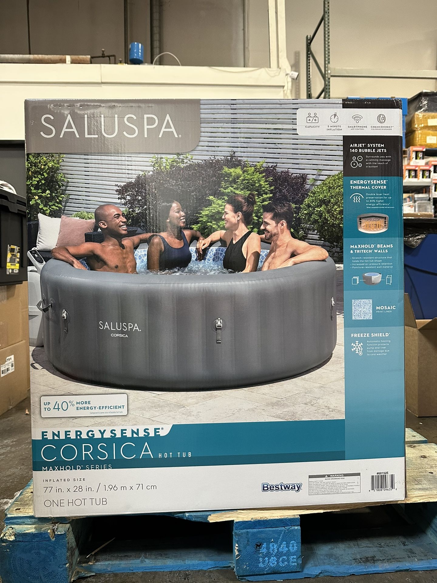 SALUSPA EnergySense Corsica Hot Tub Max Hold Series Brand New In Box