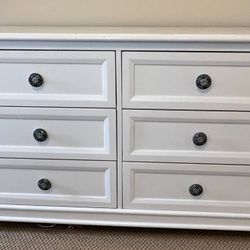 White Long Dresser Delivery Available 