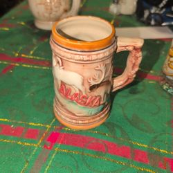 Vintage Alaska Wildlife Collectors Stein