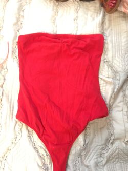 Red body suit