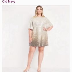 Old Navy plus size sequence dress