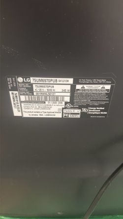 Free LG 75in Screen damage