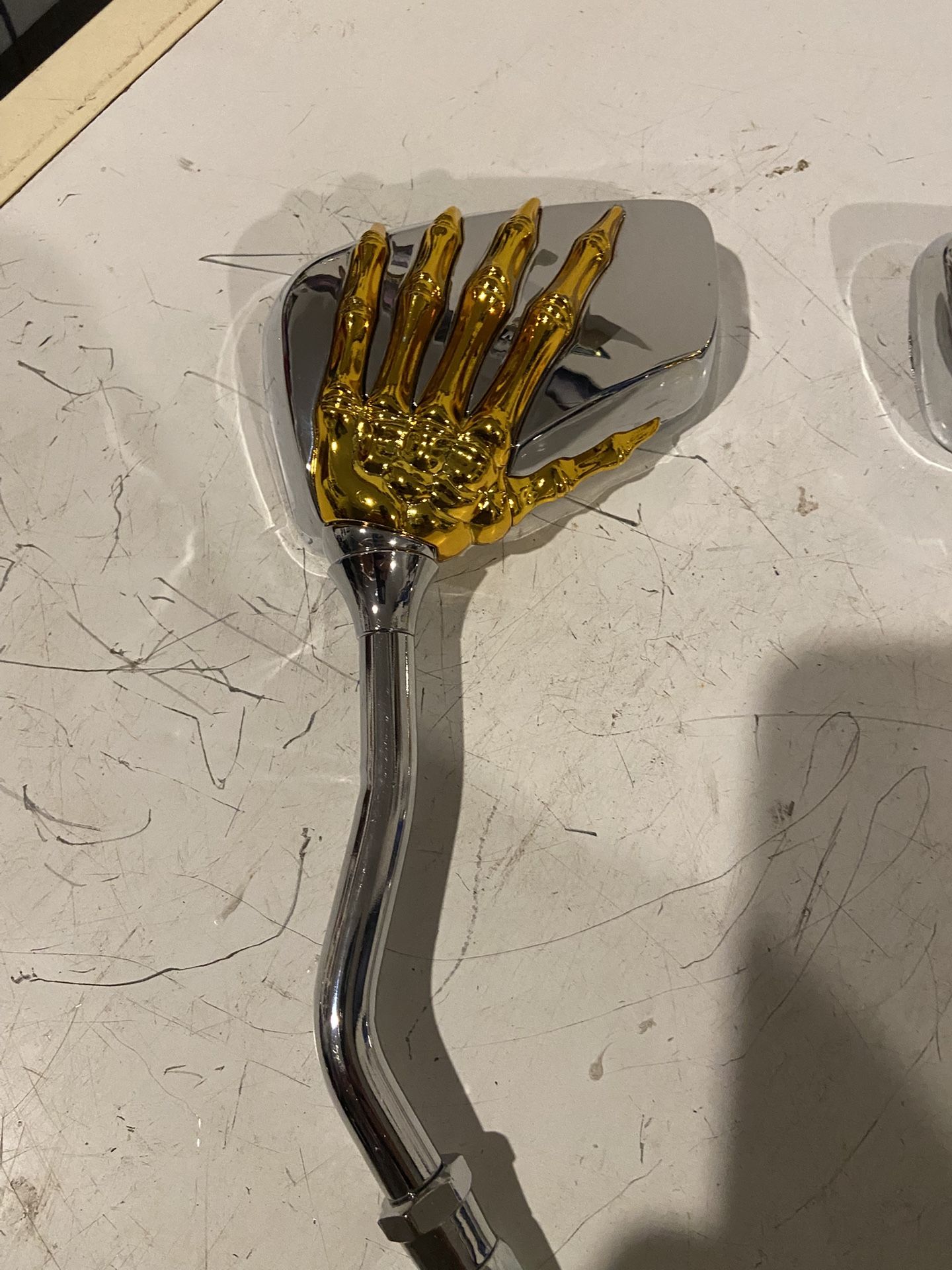 Chrome And Gold Lowrider mirrors