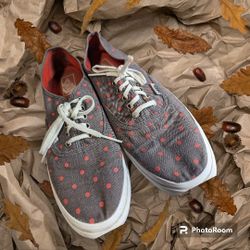 Vans Unisex Pink Polka Dot Sneakers 