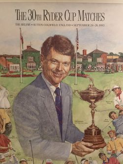 30th Ryder Cup Original Poster Of Event 
