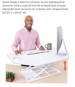 Adjustable Stand up corner desk