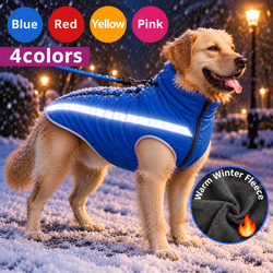 Waterproof winter dog warmer coat Vest jacket dog warm clothes padded Large dogs