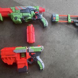 Nerf Vortex And Vigil disc blaster toy Guns