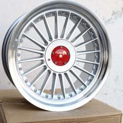 18x8.5 Silver Wheels 5x112/5x120 ET20 CB74.1 Fits BMW 3/5 Series Z4 Audi A4 VW Mercedes C E