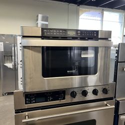 SHARP 24” STAINLESS STEEL MICROWAVE DRAWER 