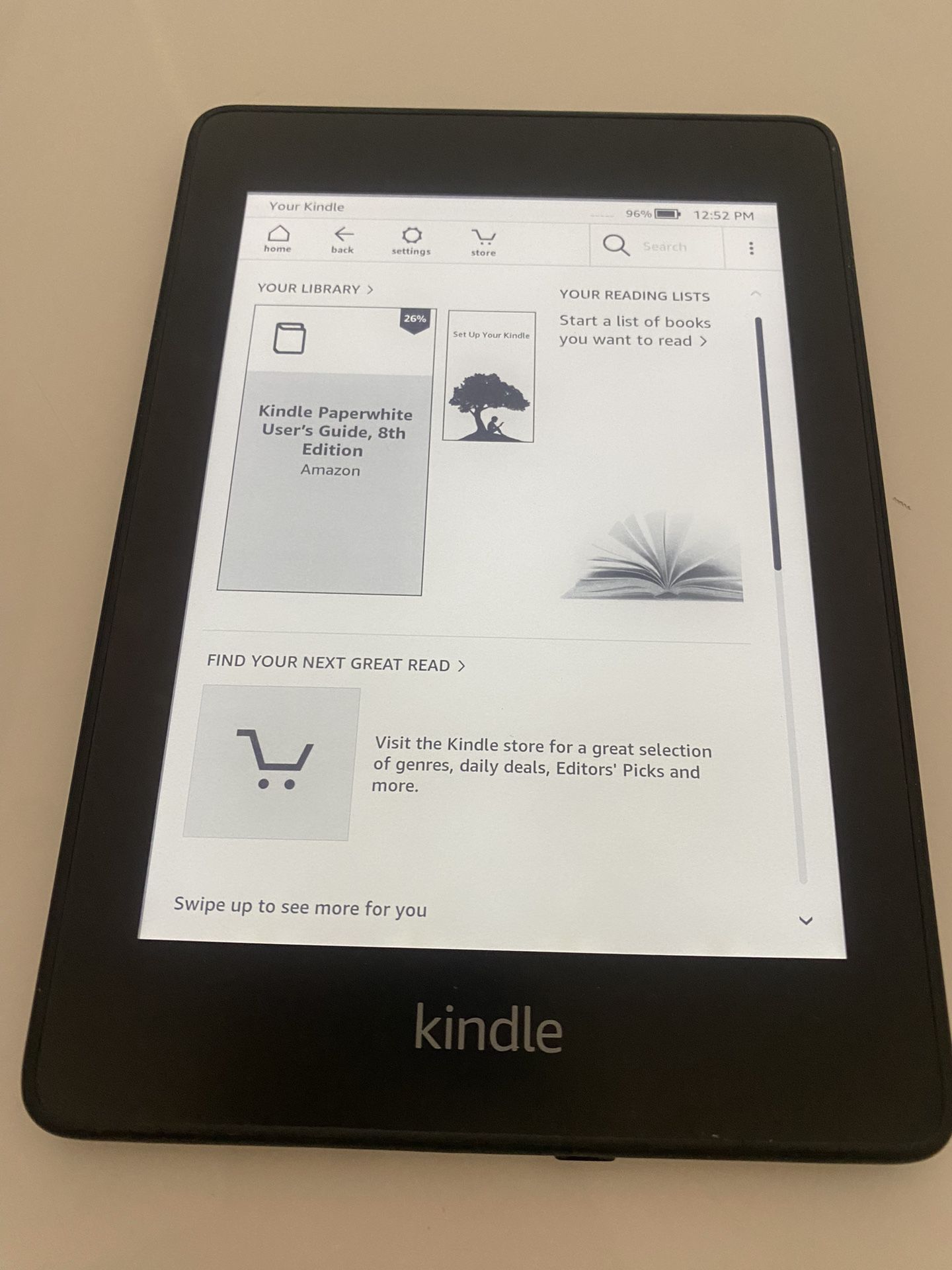 Kindle PaperWhite 8th edition 