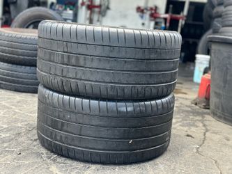 PAIR OF TIRE 295 30 19 MICHELIN 85% LIFE
