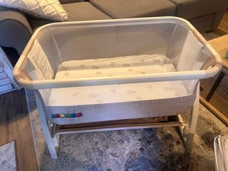 Portable bassinet with canopy