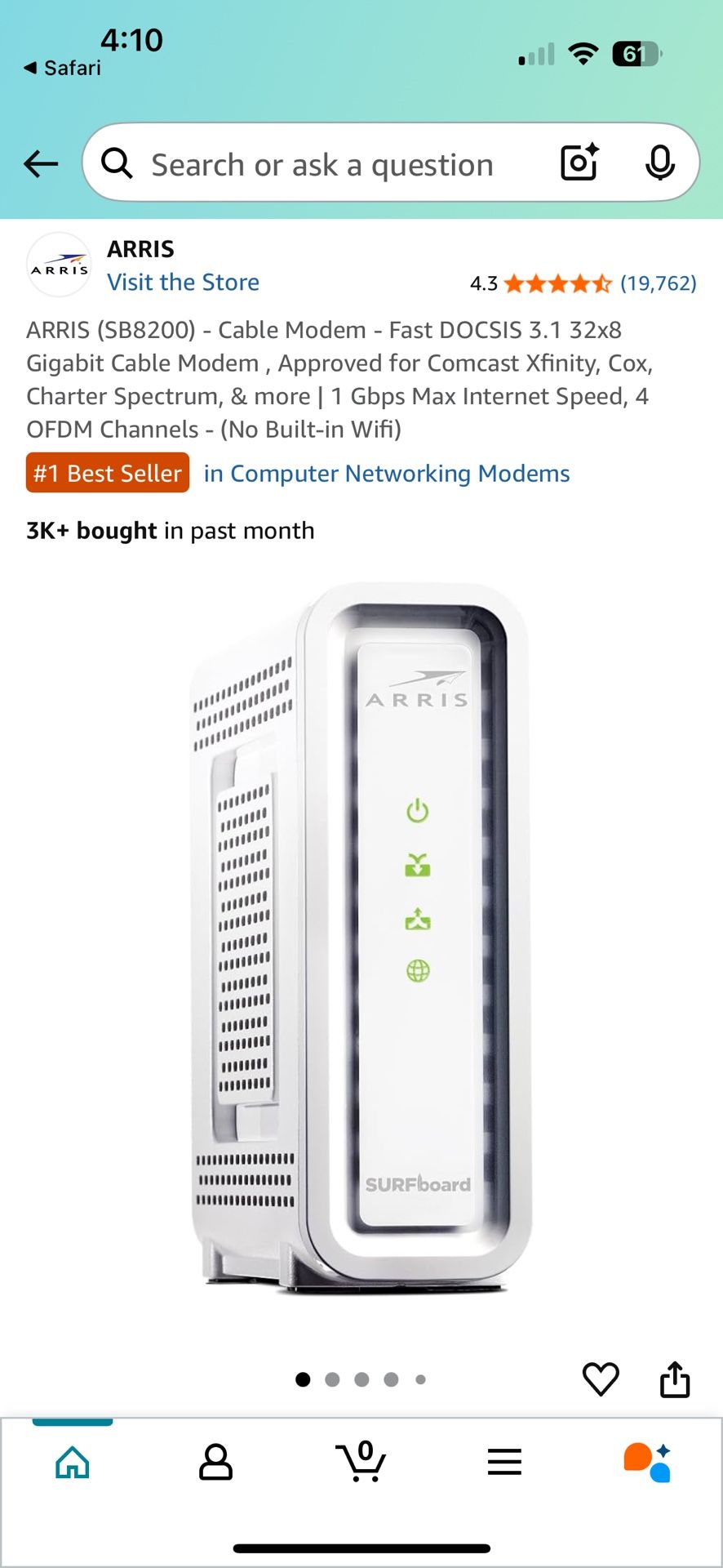 Arris SB8200 Modem & Netgear Nighthawk 5G Router