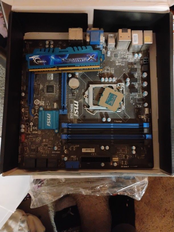 Testbench Mobo With Ram+Cpu