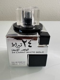 Lattafa 24 Carat White Gold EDP men’s cologne