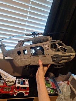 Toy military helicopter