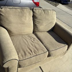 Sofa, Loveseat, Side Table And Lamp Set