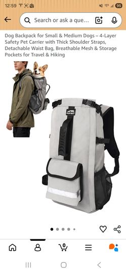 Medium Dog Travel/ Hiking Backpack