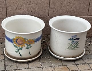 Large Ceramic Planters ($20 each)