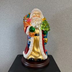 Thomas Pacconi Classics Handblown Mercury Glass Santa