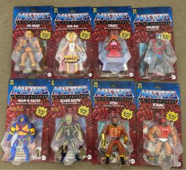 MOTU Origins 8 Figure Lot Scare Glow She-Ra He-Man Orko Man-E-Faces NEW