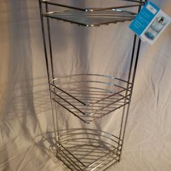 CHROME CORNER RACK