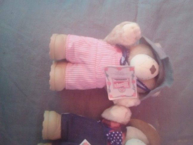 Set Of Four Wendy's Teddy Bears