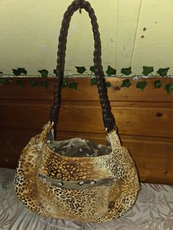 Handmade Reversible Camouflage Animal Print  Hobo Bag