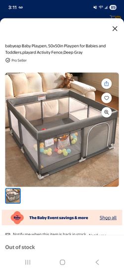 Large play pen with Play mat