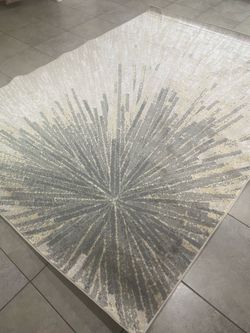 7x9 fireworks pattern area rug
