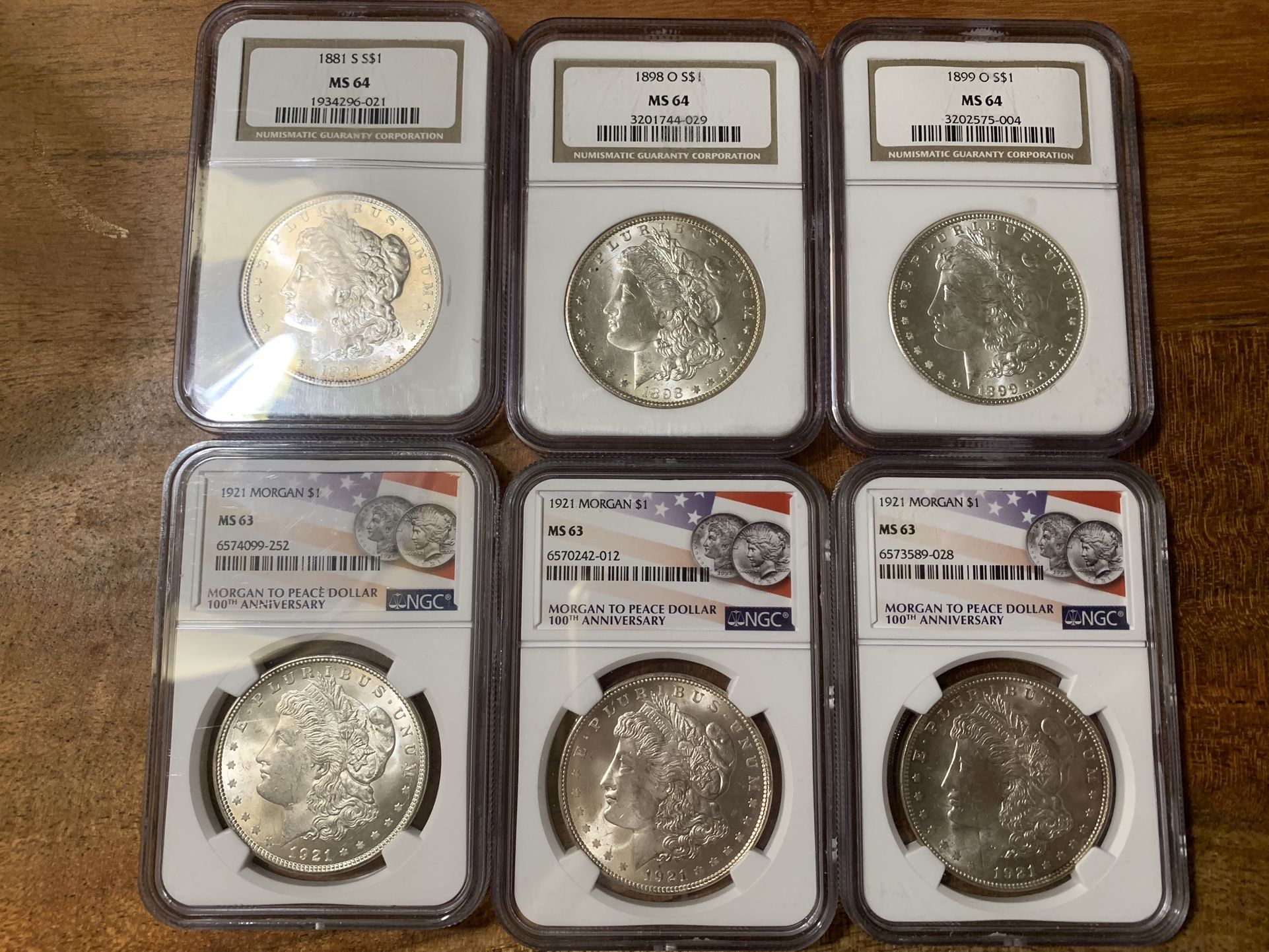 NGC Certified Morgan Silver Dollar Coins