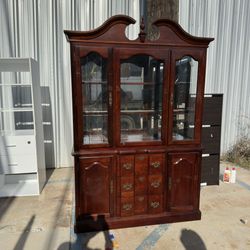 Vintage China Cabinet – Solid Wood 