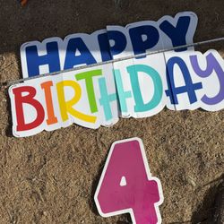 Happy Birthday Sign