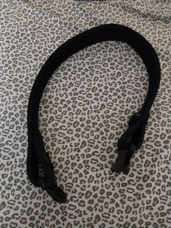 Black tactical security guard belt