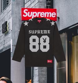 Supreme x Playboy L/S football top Large