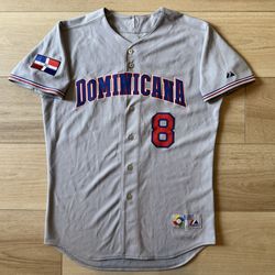 2006 World Baseball Classic Dominicana Placido Polanco Game Worn Jersey Size 46